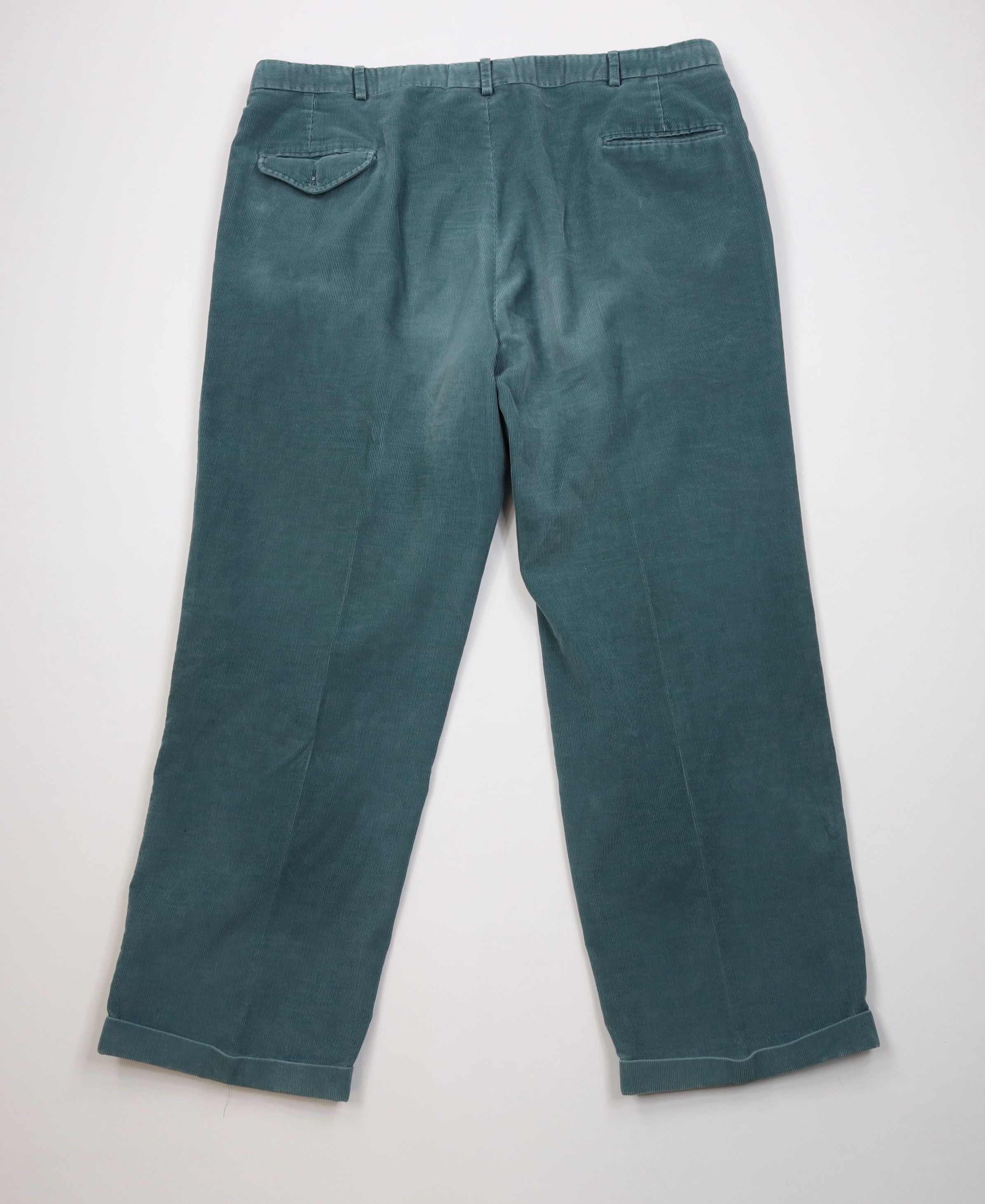 Vintage 70s Lands End Wide Leg Corduroy Chino Pants USA
