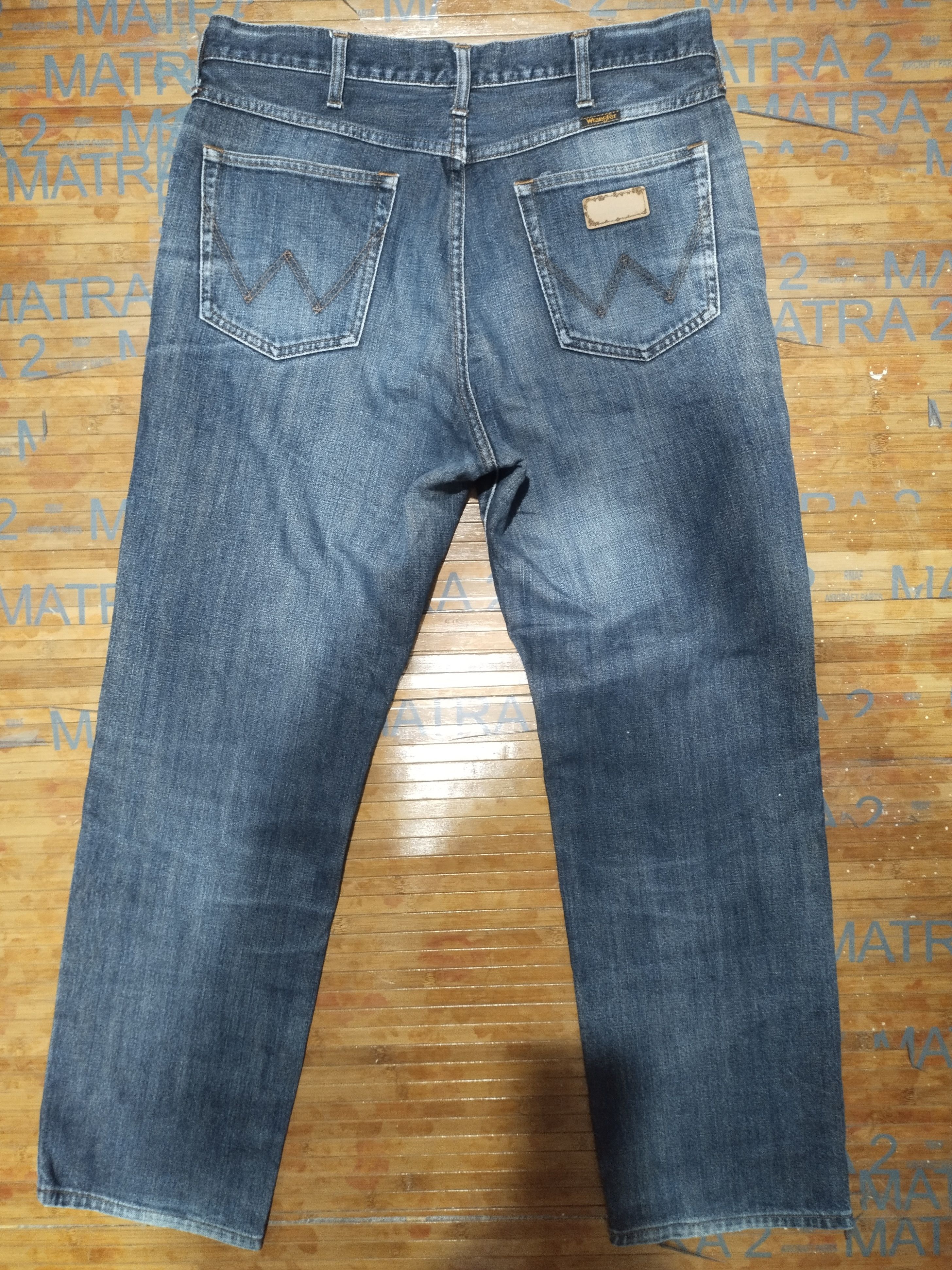 Vintage × Wrangler Wrangler Vintage/ Distressed Denim Sz 34" Size US 34 / EU 50 - 2 Thumbnail
