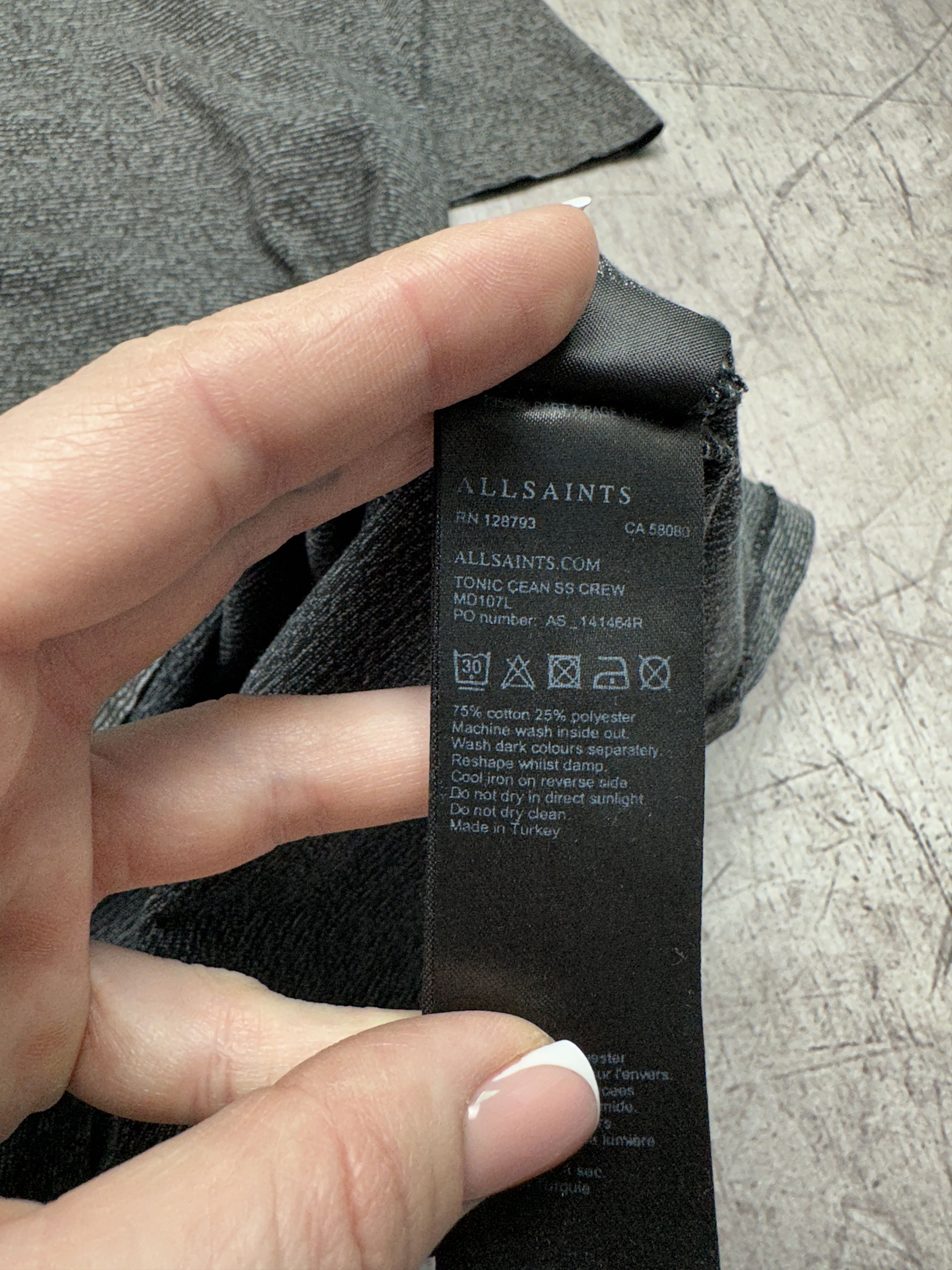 Allsaints Allsaints Mens Tonic Cean T-Shirt Size US M / EU 48-50 / 2 - 5 Thumbnail
