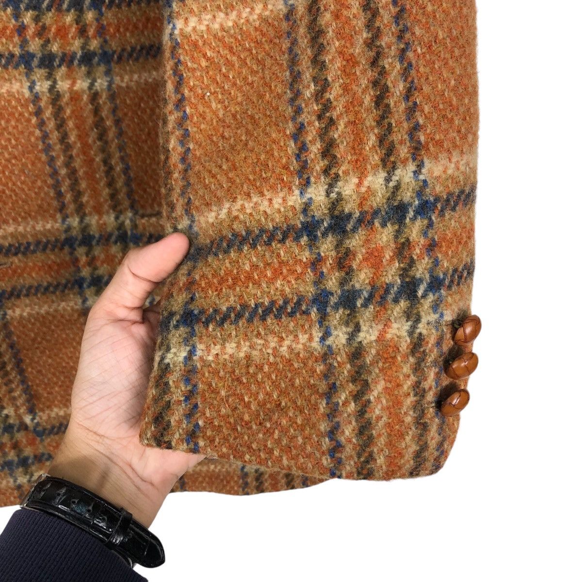 Japanese Brand 📌Vintage Wool Coats Jacket Karl Helmut Tartan Design Size US L / EU 52-54 / 3 - 16 Thumbnail