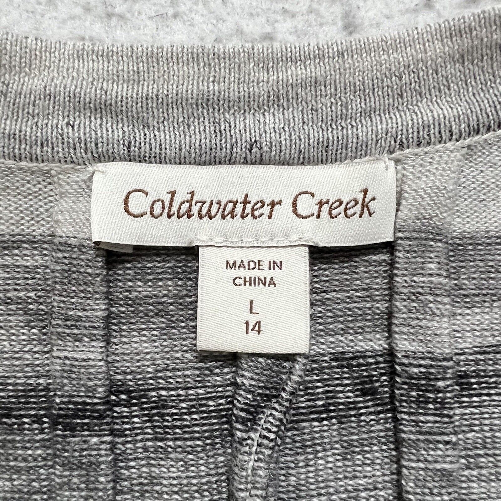 Coldwater Creek Coldwater Creek Large Linen Blend Cardigan Sweater Size L / US 10 / IT 46 - 3 Thumbnail