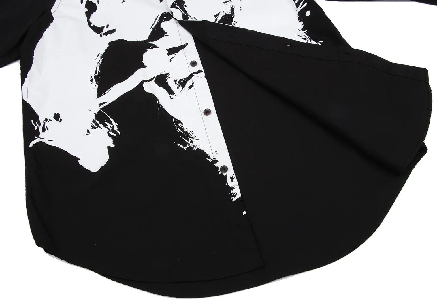 Yohji Yamamoto Pigment Print Shirt in Black and Off-White Size US S / EU 44-46 / 1 - 12 Thumbnail