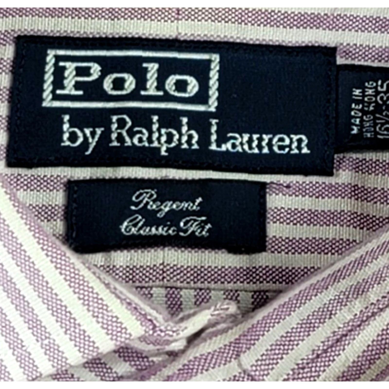 Polo Ralph Lauren Polo Ralph Lauren Oxford Button Up Shirt Men 16.5-35 Purple White Stripe Regent Size US XL / EU 56 / 4 - 7 Thumbnail