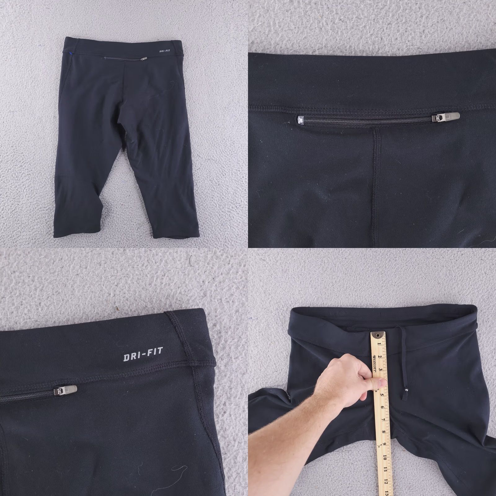 Nike Nike Shorts Womens M Black Capri Filament Dri-Fit Running Knee Capris Mens? Womens Size 32" / US 10 / IT 46 - 8 Thumbnail