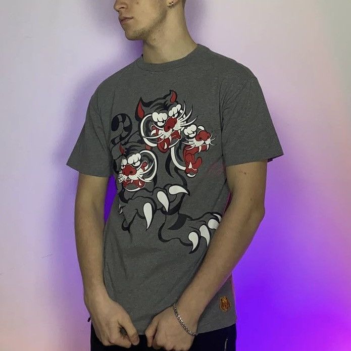 Japanese Brand × Kansai Yamamoto × Kenzo KENZO x Kansai Yamamoto Three Tigers Hieroglyph Printed Tee Size US S / EU 44-46 / 1 - 2 Thumbnail