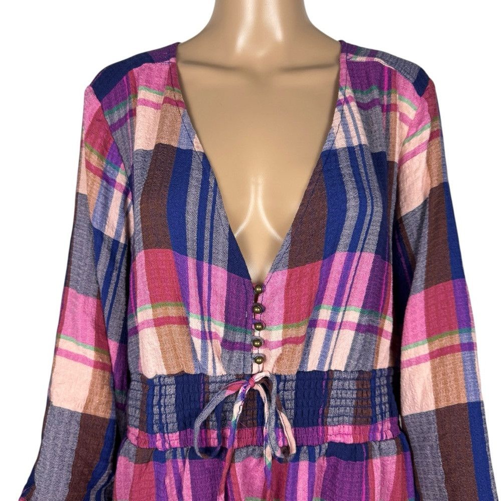 Anthropologie NWT New $98 Pilcro Plaid Deep-V Blouse Size XL Size XL / US 12-14 / IT 48-50 - 9 Thumbnail