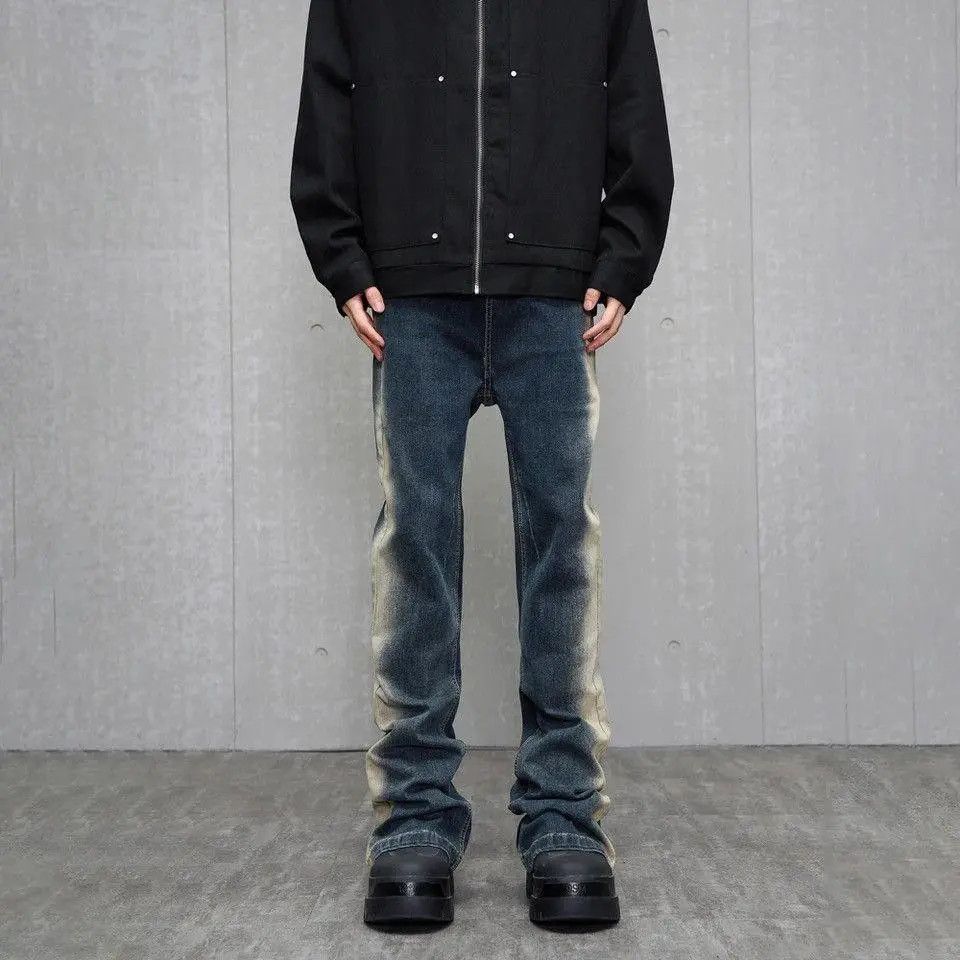 Japanese Brand × Jean Slim Flared Streetwear Vintage Design Jeans Size US 34 / EU 50 - 1 Thumbnail