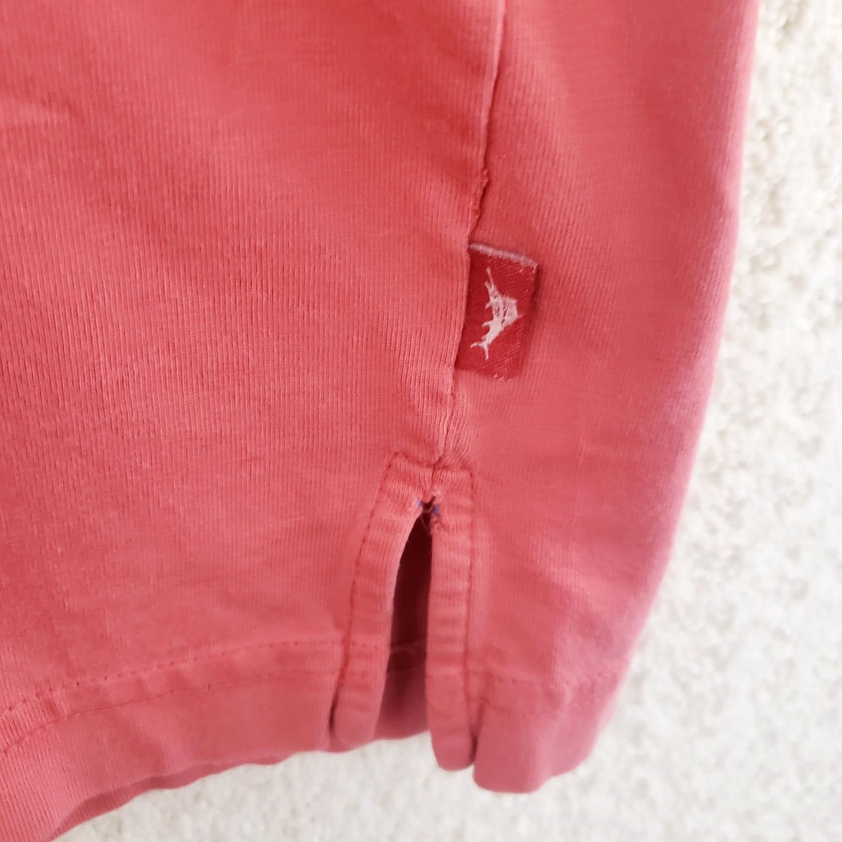 Tommy Bahama Tommy Bahama Shirt Mens Large Relax Pima Short Sleeve Crew Neck Pocket Coral Size US L / EU 52-54 / 3 - 5 Thumbnail
