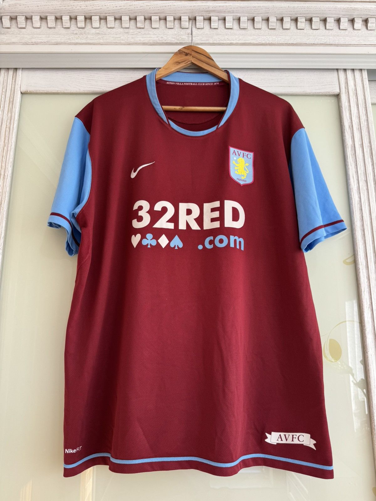 Nike × Vintage Vintage Aston Villa 2007-2008 Home Soccer Jersey Football Kit Size US XXL / EU 58 / 5 - 5 Thumbnail