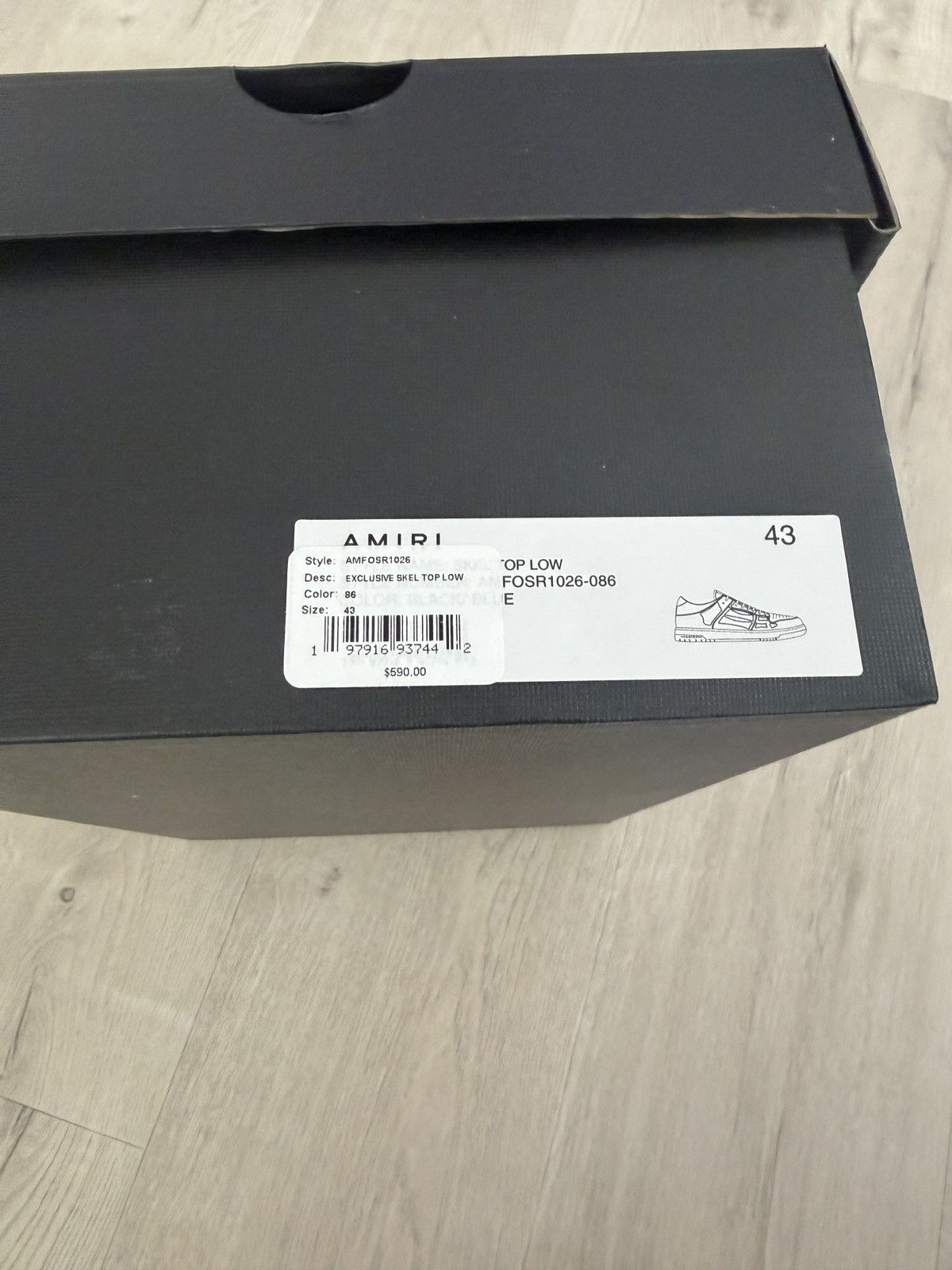 Amiri Amiri Exclusive Skeleton Top Low Sneakers Size US 10 / EU 43 - 6 Thumbnail