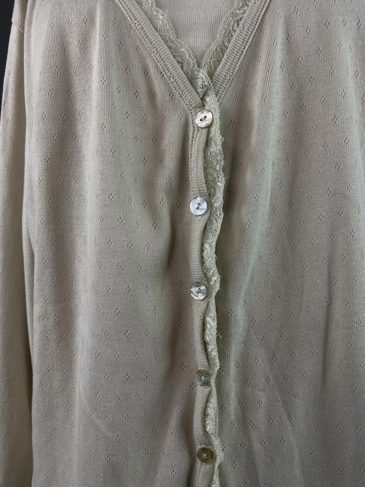 Designer Deerberg by Oska Ivory Button Down Sweater Size XXL 2XL Size XXL / US 16-18 / IT 52-54 - 3 Thumbnail
