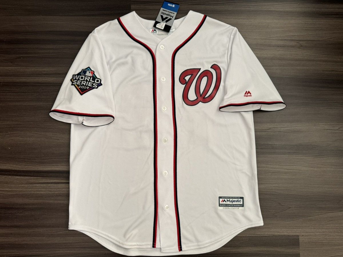 Majestic Washington Nationals Juan Soto 22 MLB 19 World Series Jersey Size US L / EU 52-54 / 3 - 1 Thumbnail