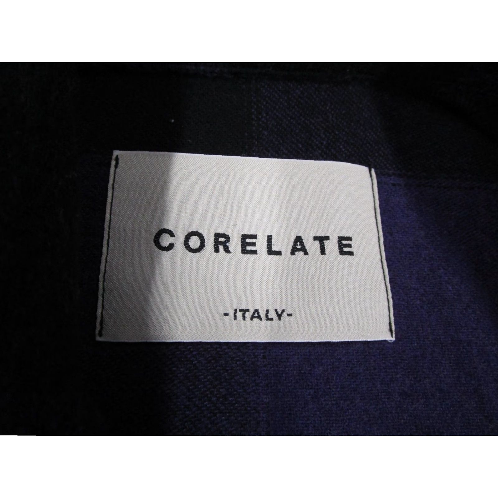 Vintage Corelate Shacket Mens Small Purple Black Plaid Wool Blend Shacket Made Italy Shirt Jacket Casual Fall Winter Buttons Pockets Wool-Blend Size US S / EU 44-46 / 1 - 3 Thumbnail