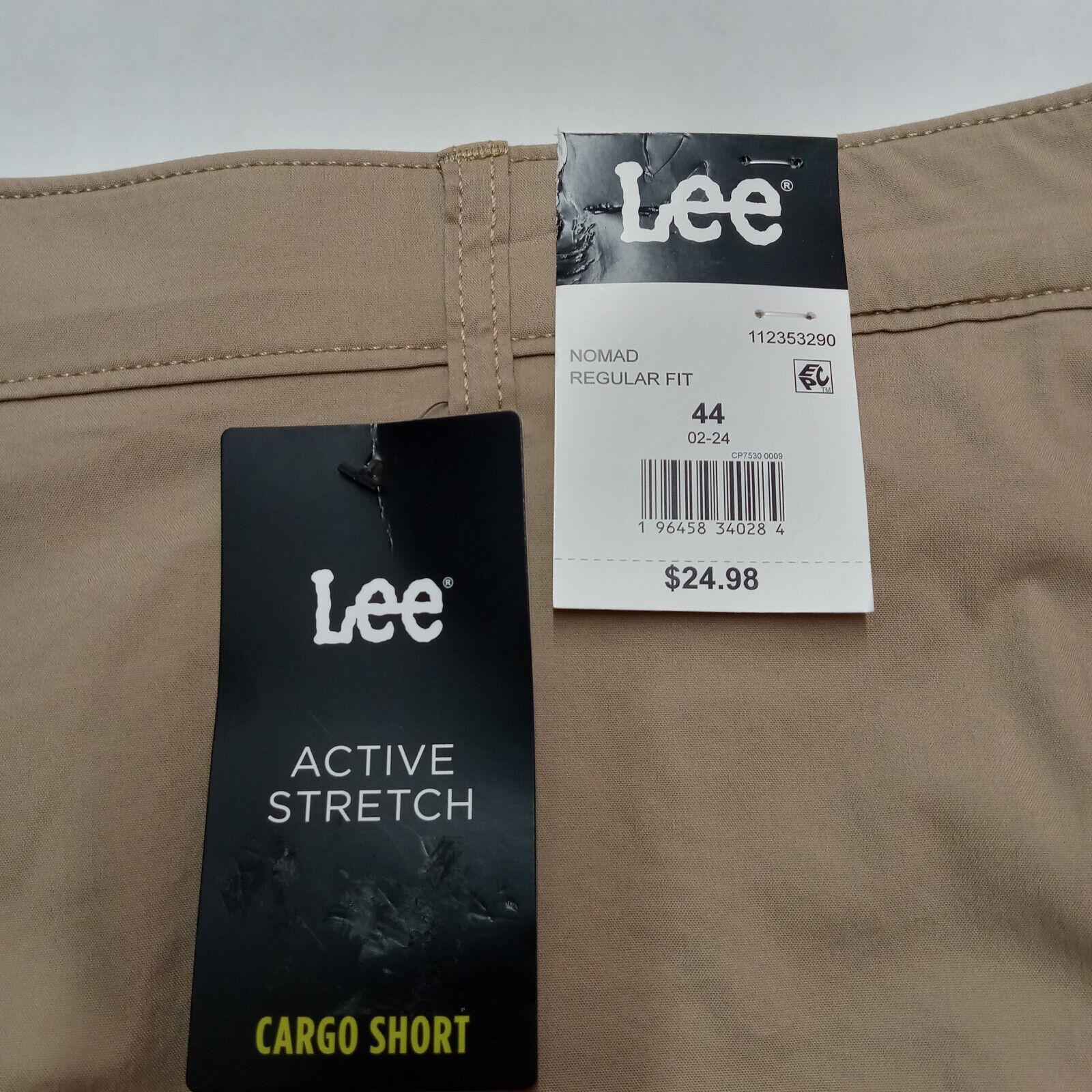 Lee Lee Cargo Shorts Men's 44 Beige 10" Ins Regular Fit Active Size US 44 / EU 60 - 2 Thumbnail