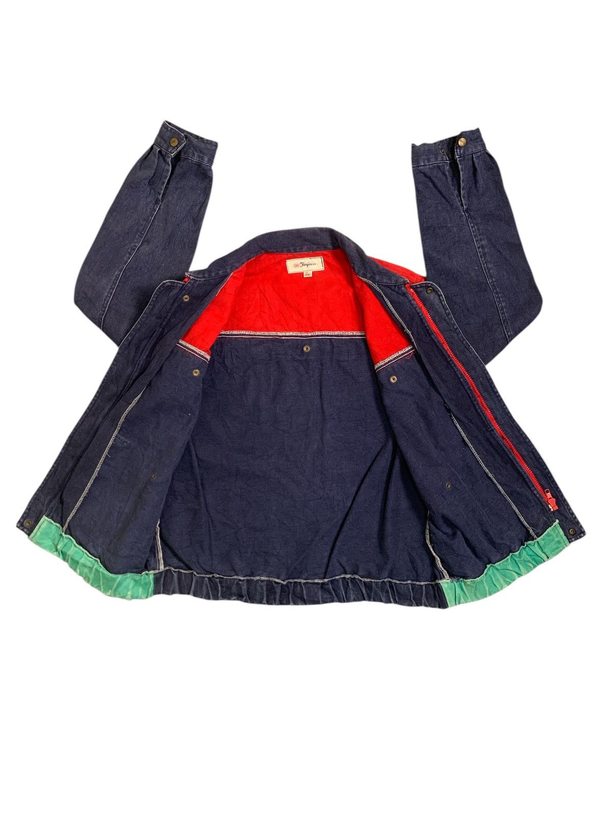 Japanese Brand Rare Design Vintage Tayua New Style Denim Jackets Size US L / EU 52-54 / 3 - 3 Thumbnail
