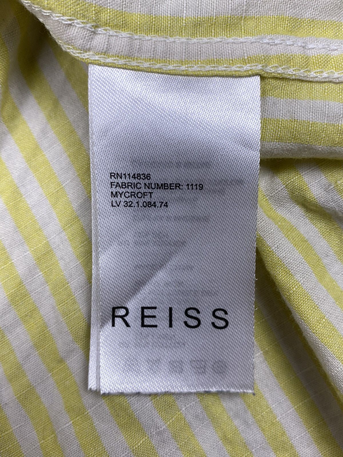 Reiss Reiss Stripped Luxury Short Sleeve button up shirt Size US L / EU 52-54 / 3 - 8 Thumbnail