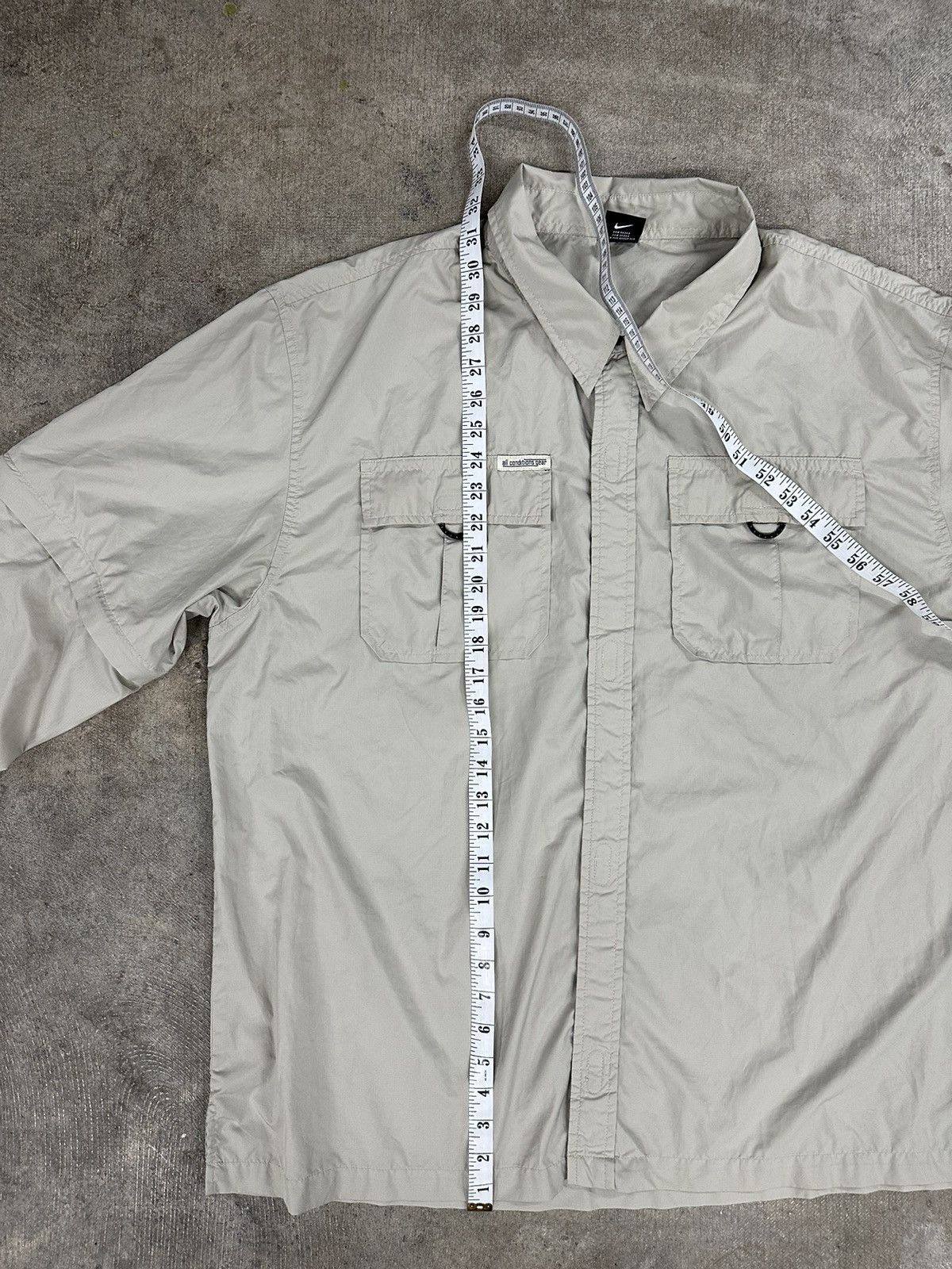 Nike ACG × Vintage Vintage 90s Nike ACG Utility Tactical Cream Windbreaker Size US XL / EU 56 / 4 - 9 Thumbnail