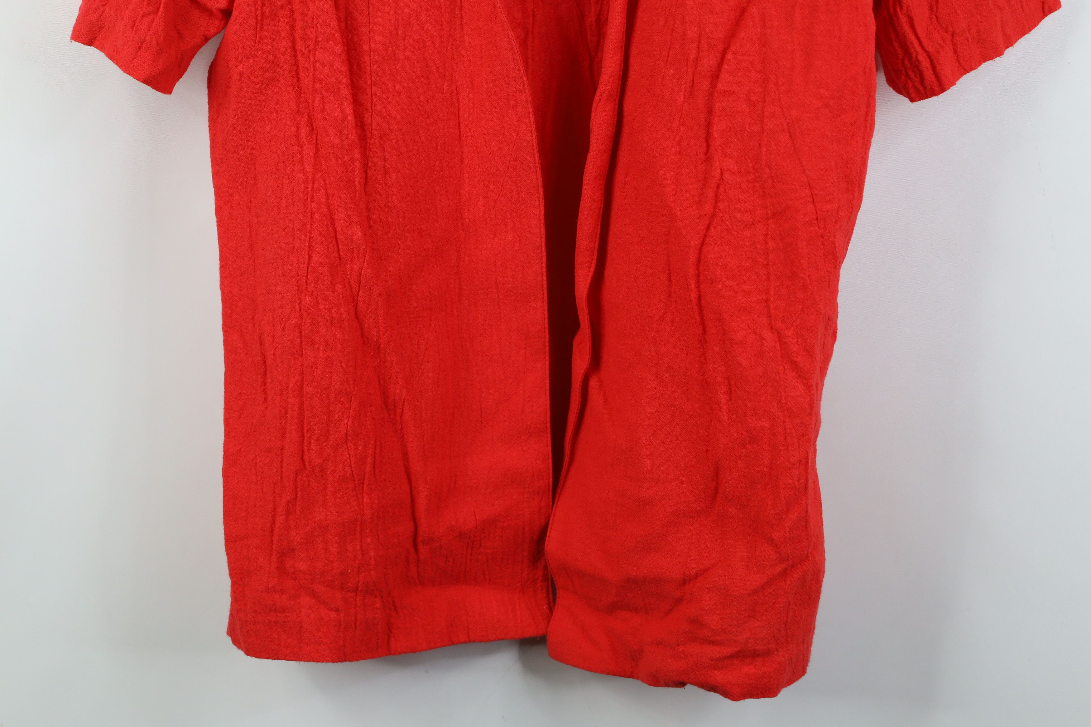Vintage Vintage 90s Streetwear Abstract Sun Open Jacket Red USA Size M / US 6-8 / IT 42-44 - 3 Thumbnail