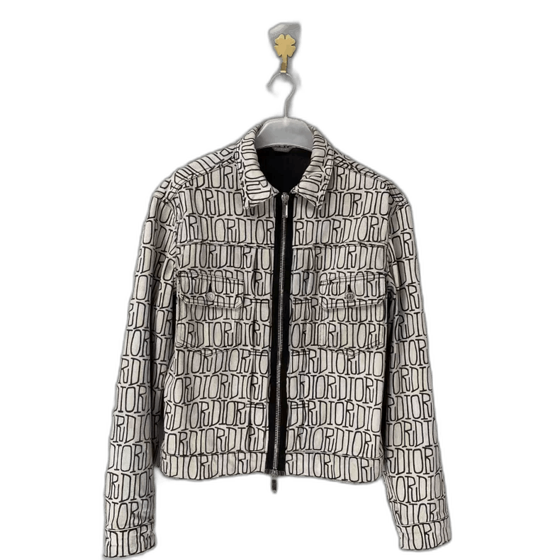 Dior Dior Logo Printed Denim Jacket Size US M / EU 48-50 / 2 - 1 Thumbnail