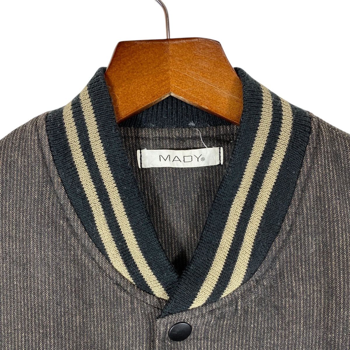 Japanese Brand Vintage Mady Club Varsity Jacket L Size Grey/Black Colour Size US L / EU 52-54 / 3 - 6 Thumbnail