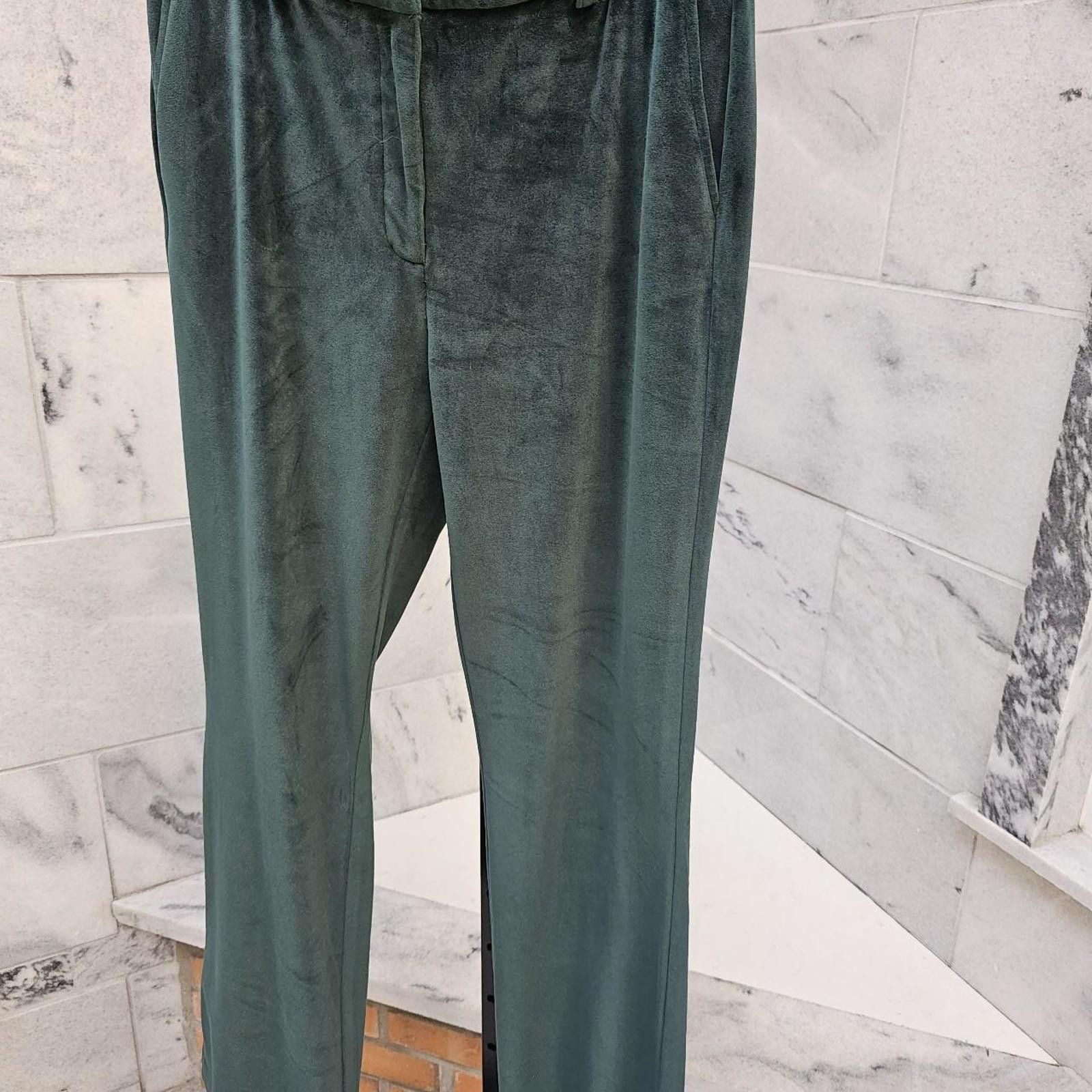 Other Women's Green Velvet Trousers Size 28" / US 6 / IT 42 - 3 Thumbnail