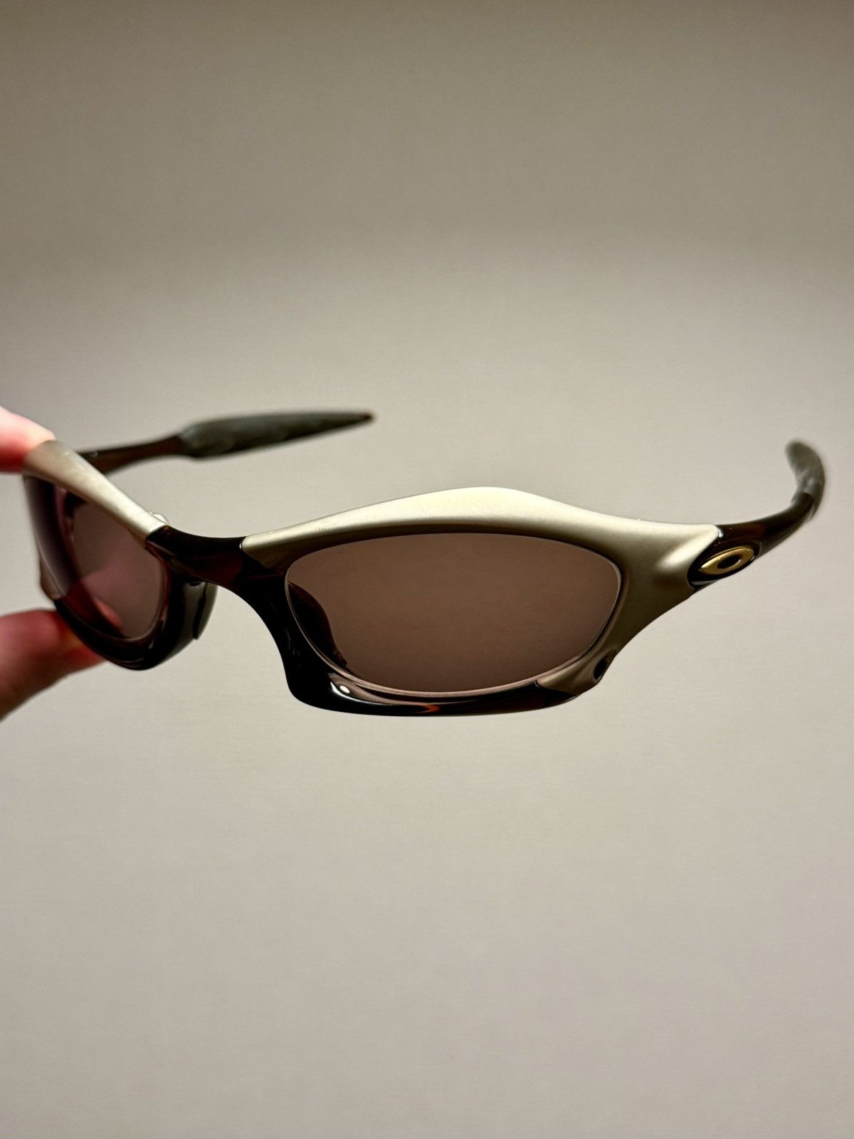 OAKLEY SPLICE FMJ PLATINUM ROOTBEER SUNGLASSES