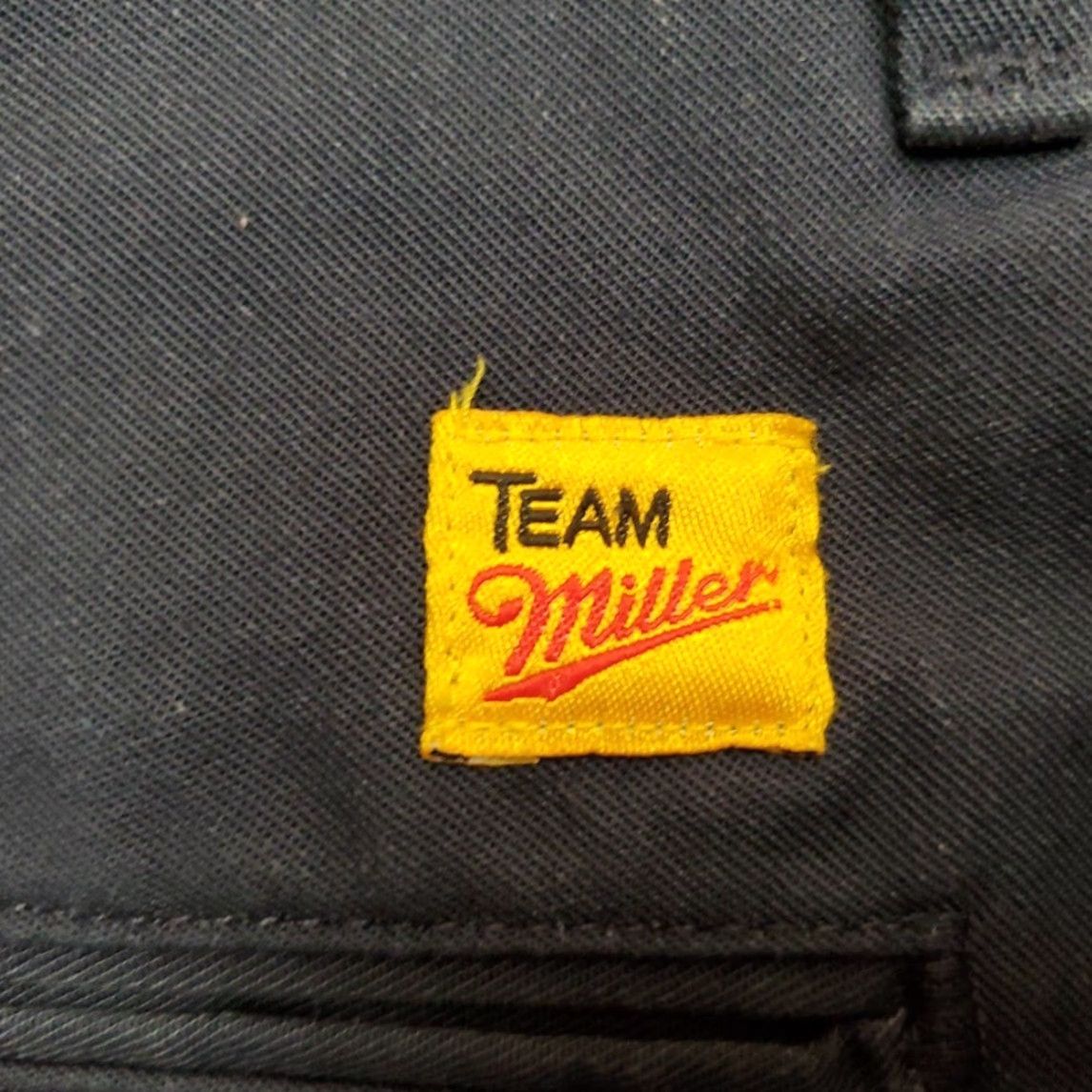 Vintage VTG Team Miller Beer Shorts Men 42 Blue Pleated Cargo Work Delivery Made in USA Size US 42 / EU 58 - 7 Thumbnail