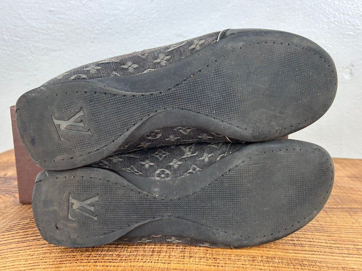 Louis Vuitton Louis Vuitton Denim And Leather Monogram Low Top Sneakers Size US 7.5 / IT 37.5 - 21 Thumbnail