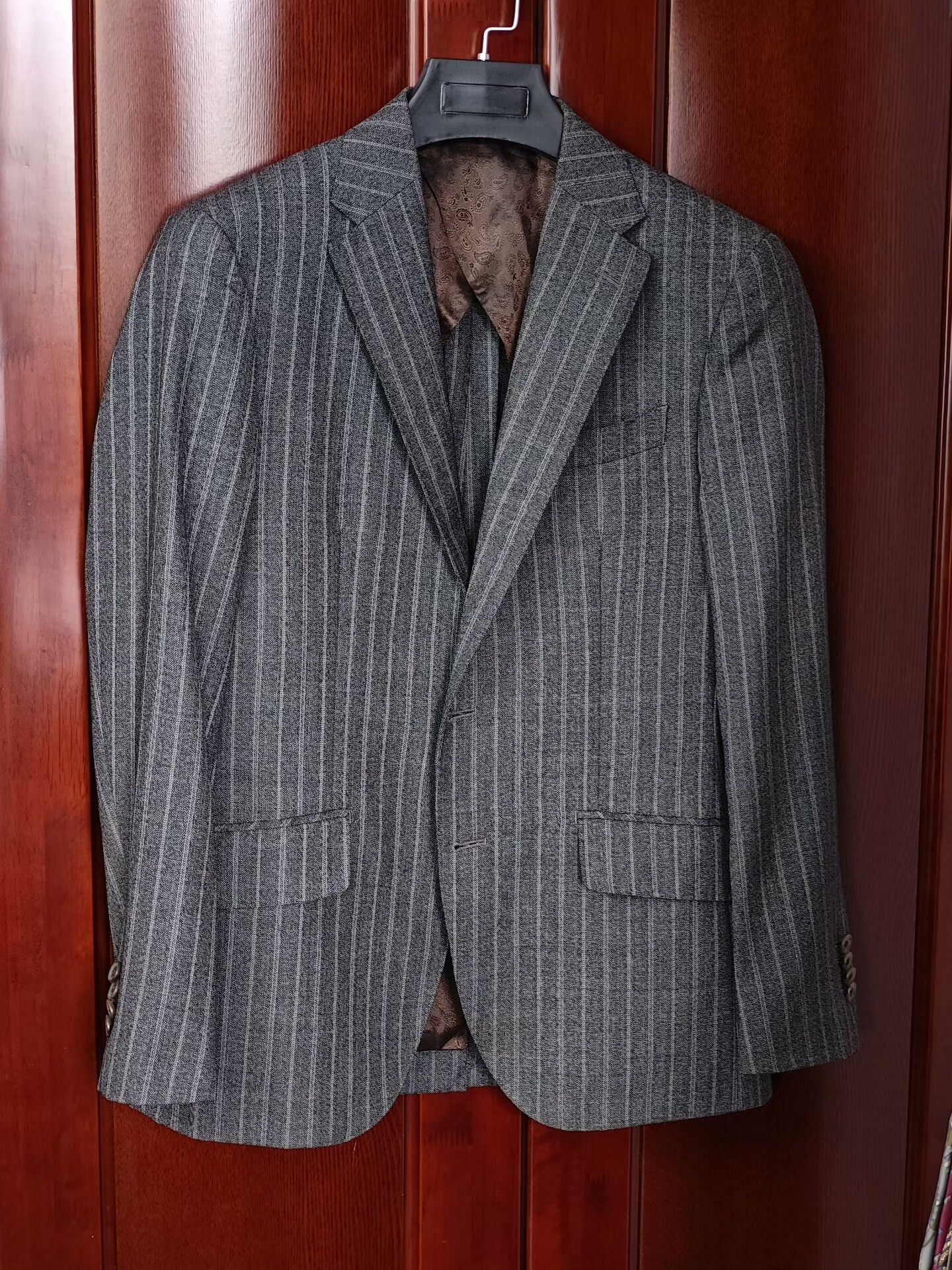 Japanese Brand Custom Dormeuil Wool Suit Jacket Size US S / EU 44-46 / 1 - 1 Thumbnail