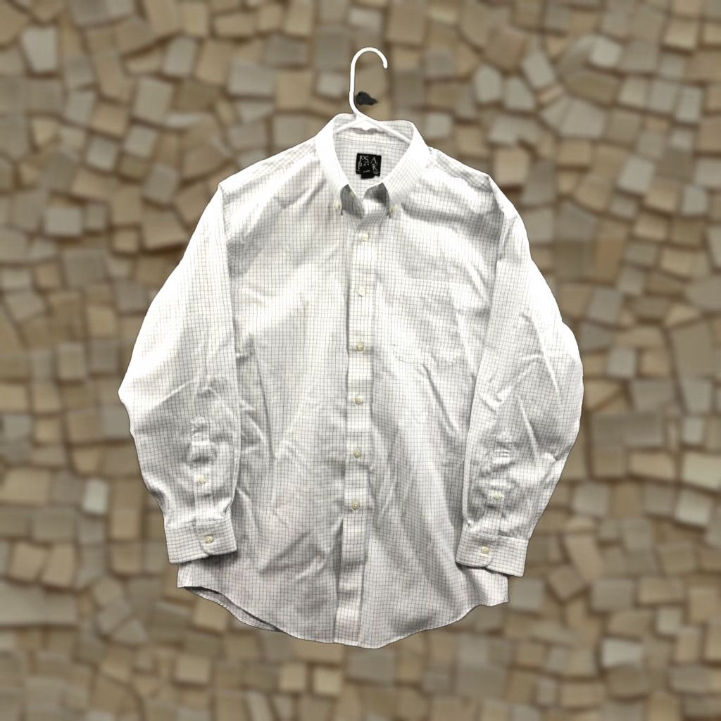 Jos. A. Bank Jos. A. Bank Travelers Collection Shirt Mens 16 33 Long Sleeve Button-Down White Check Vintage No Size US L / EU 52-54 / 3 - 1 Thumbnail