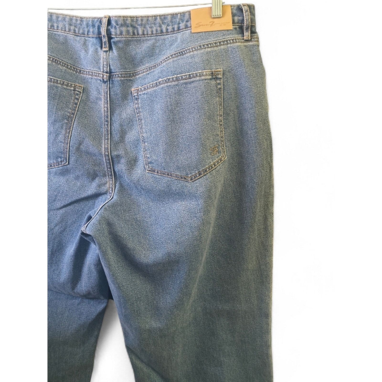 Seven 7 Seven7 18W Straight Leg Relaxed Fit Jeans Stretch Denim Size 35" - 8 Thumbnail