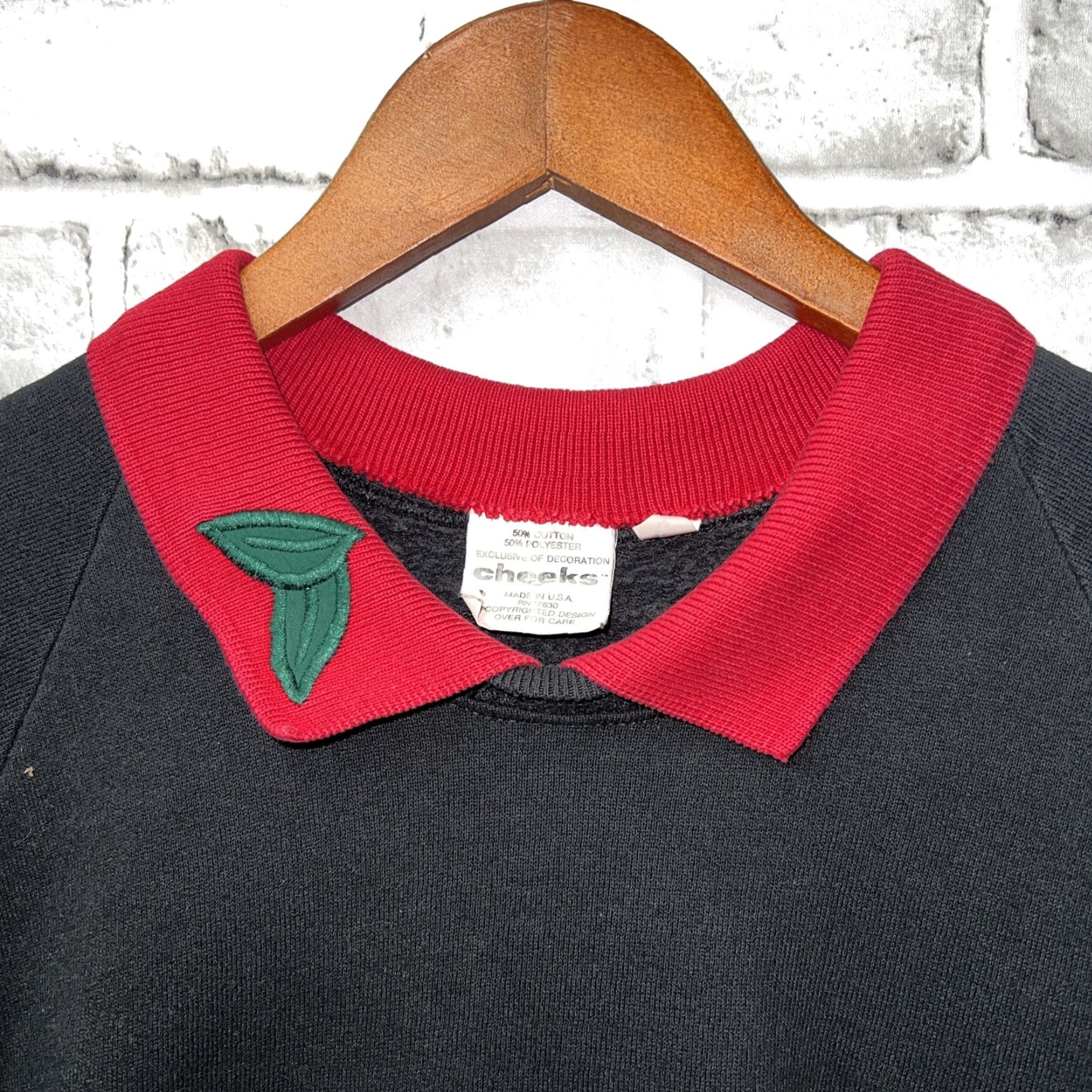 Vintage VINTAGE Cheeks Sweatshirt Pullover Womens XL USA Black Pullover Sweatshirt USA Women XL Black Cheeks Shirt? Size XL / US 12-14 / IT 48-50 - 3 Thumbnail