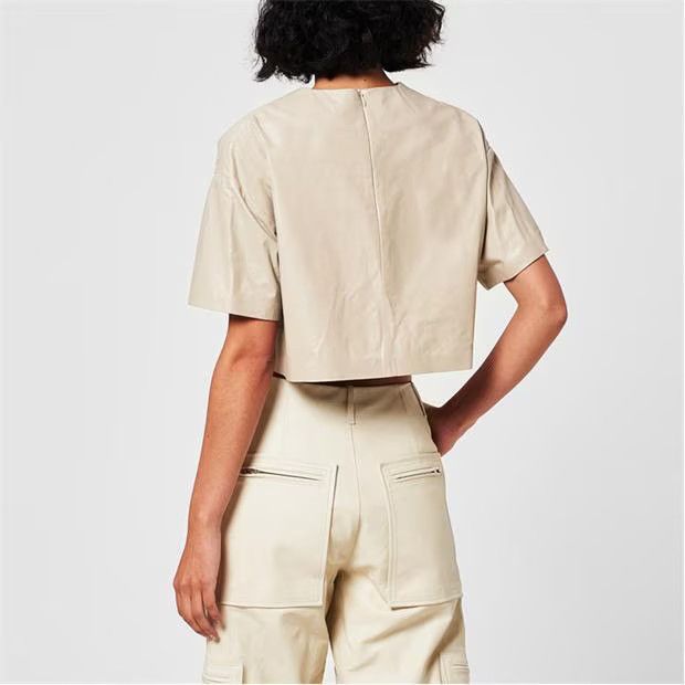 Amiri o1g2r1mq0824 Crop Tops in Light Khki Size M / US 6-8 / IT 42-44 - 6 Thumbnail