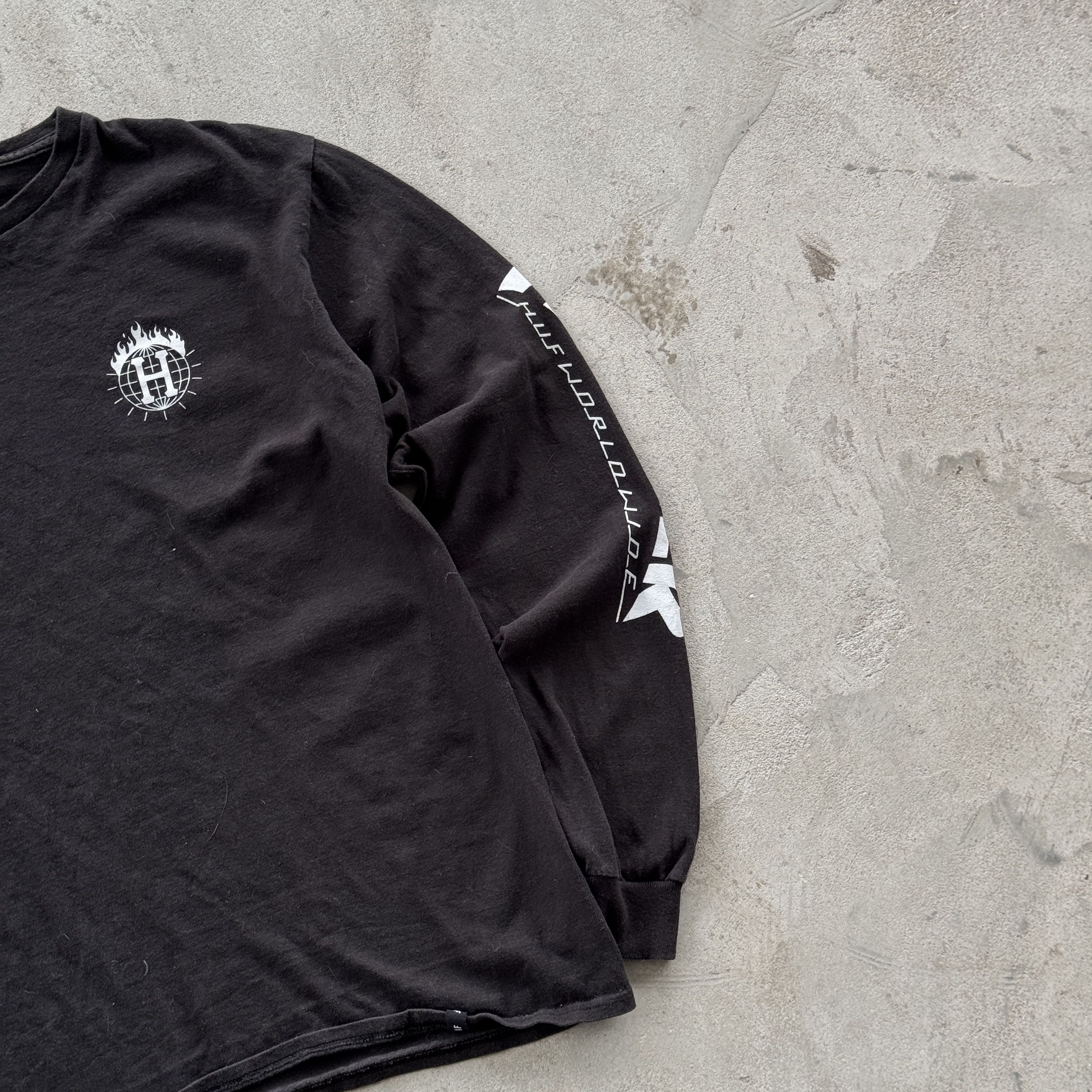 Huf × Thrasher Vintage HUF Thrasher Worldwide Long Sleeve Shirt Size US M / EU 48-50 / 2 - 2 Thumbnail