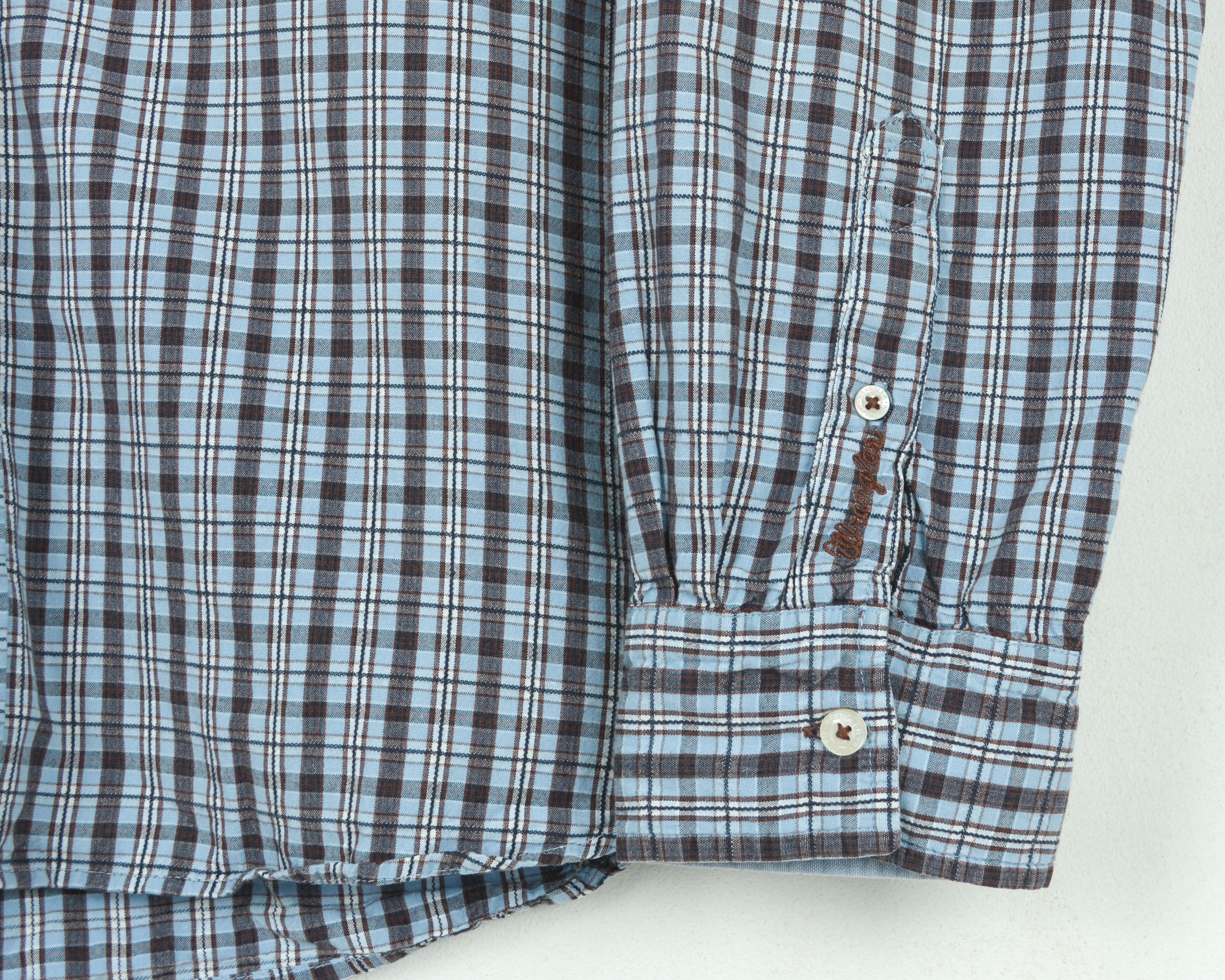Vintage WRANGLER Western Button Up Check Shirt Vintage Lee Size US L / EU 52-54 / 3 - 5 Thumbnail
