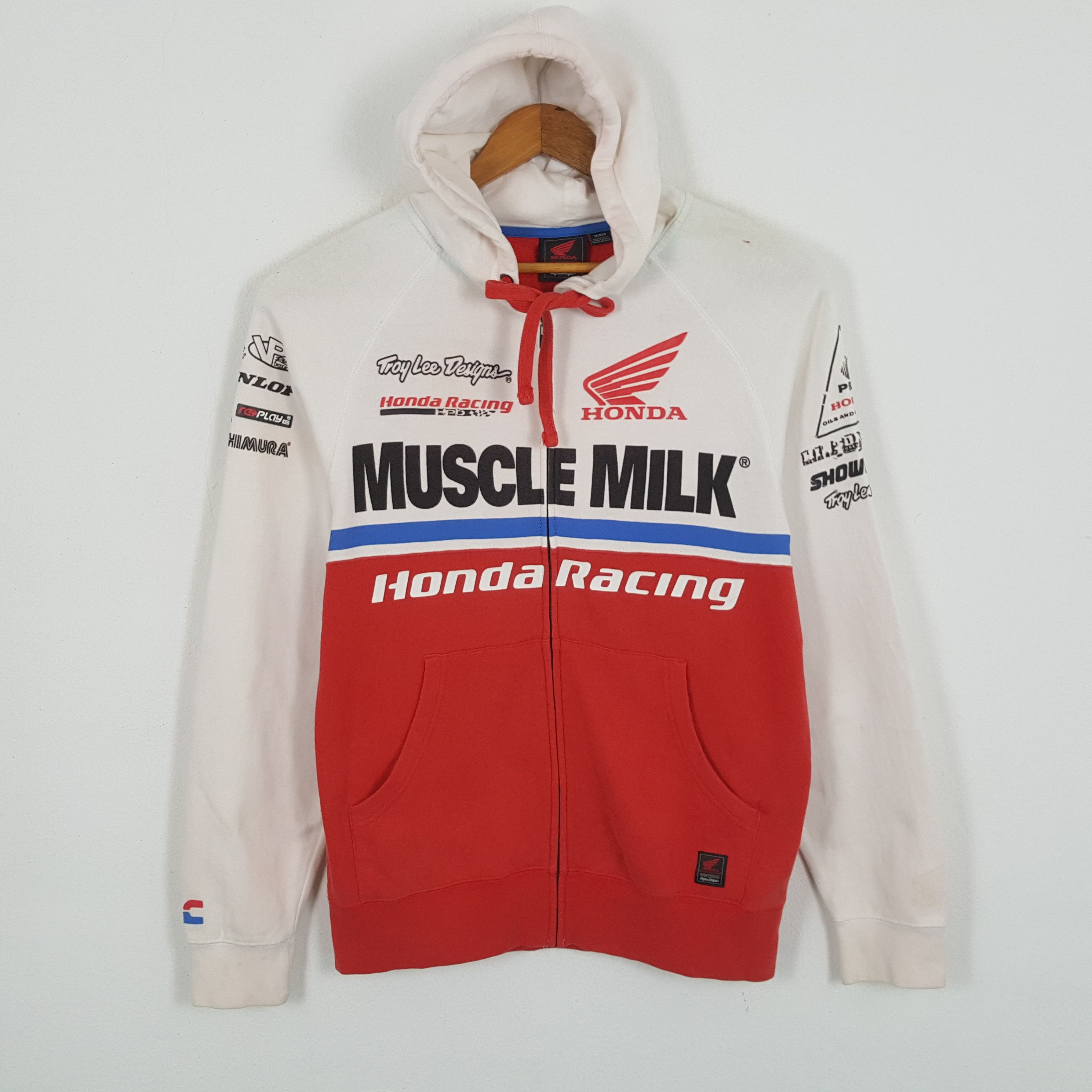 Honda × Vintage Vintage HONDA MUSCLE MILK Racing Team Hoodies Jacket Size US M / EU 48-50 / 2 - 3 Thumbnail