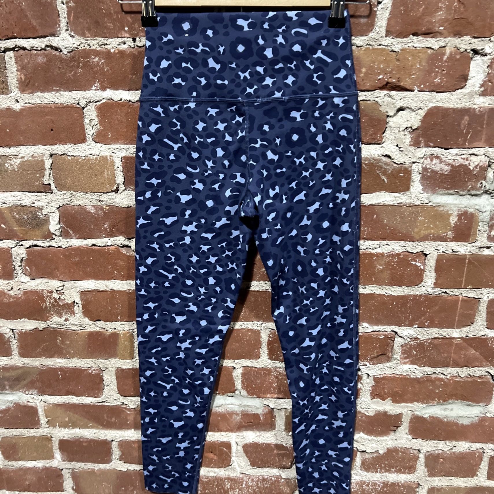 Vintage Aerie Real Me 7/8 Leggings Hi-Rise Womens Small Blue Leggings Activewear Floral Size 28" / US 6 / IT 42 - 3 Thumbnail