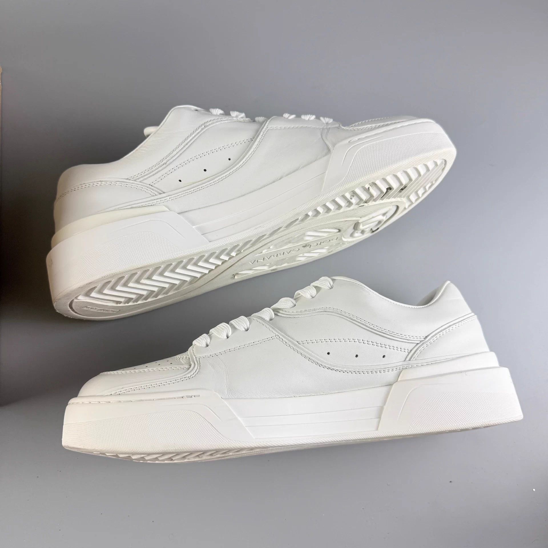 Dolce & Gabbana DG White Lace-Up Sneakers 43 99New Size US 10 / EU 43 - 5 Thumbnail