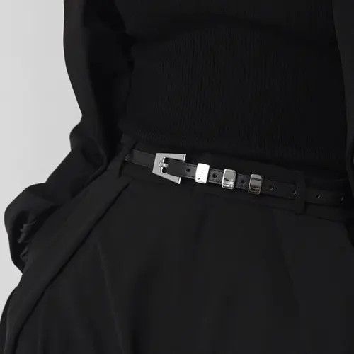 Other Genuine Cowhide Belt – Simple Silver Buckle, Retro Size ONE SIZE - 3 Thumbnail