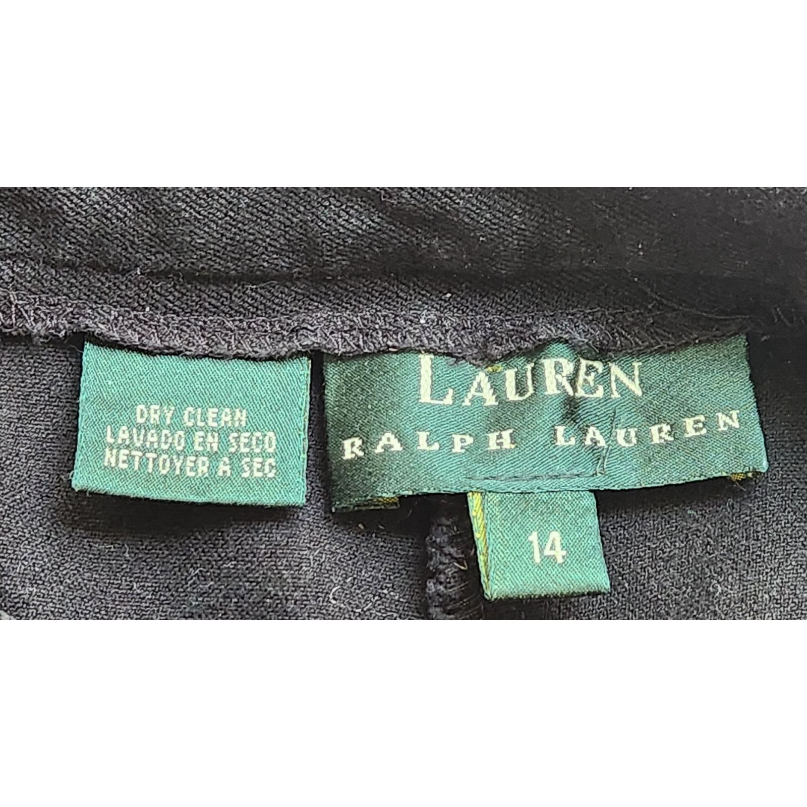 Lauren Ralph Lauren Vintage Lauren Ralph Lauren Black Flat Front Jeans 14 Size 36" / US 14 / IT 50 - 4 Thumbnail