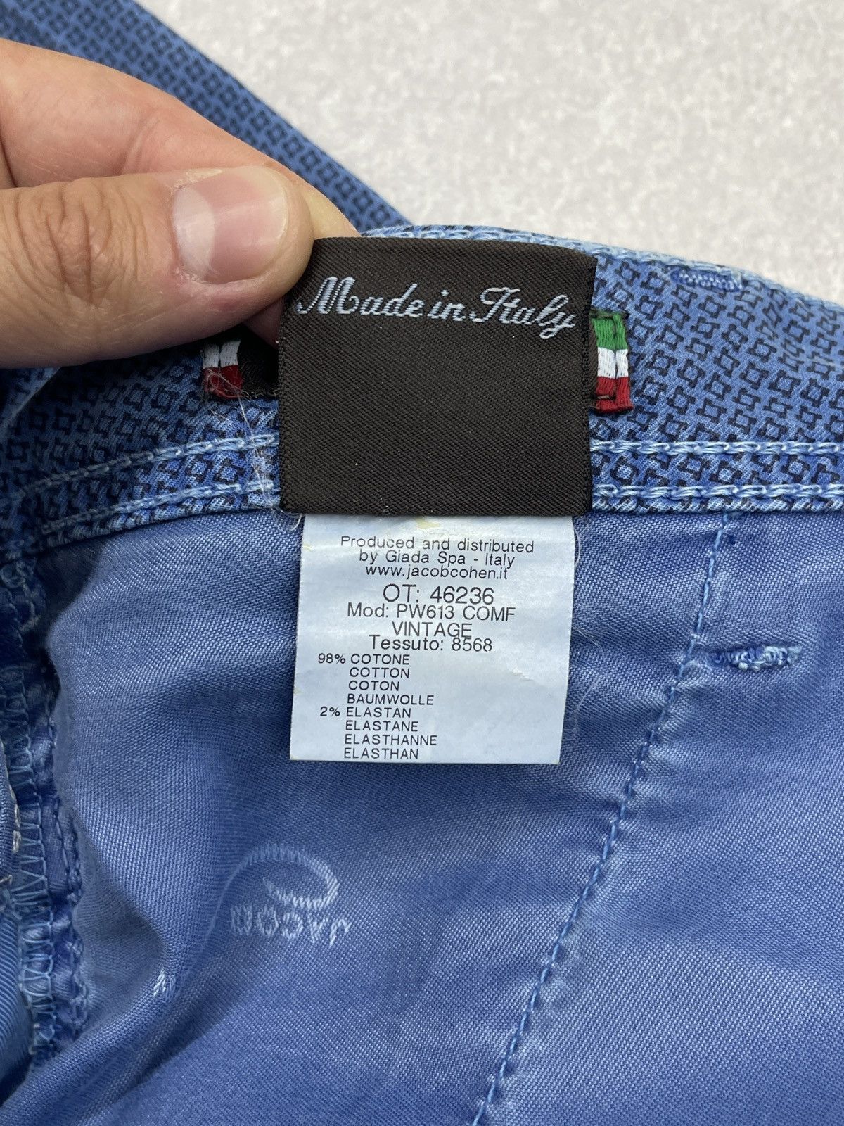 Jacob Cohen Vintage Jacob Cohen Rare Luxury Denim Pants Blue Italy Size US 34 / EU 50 - 17 Thumbnail