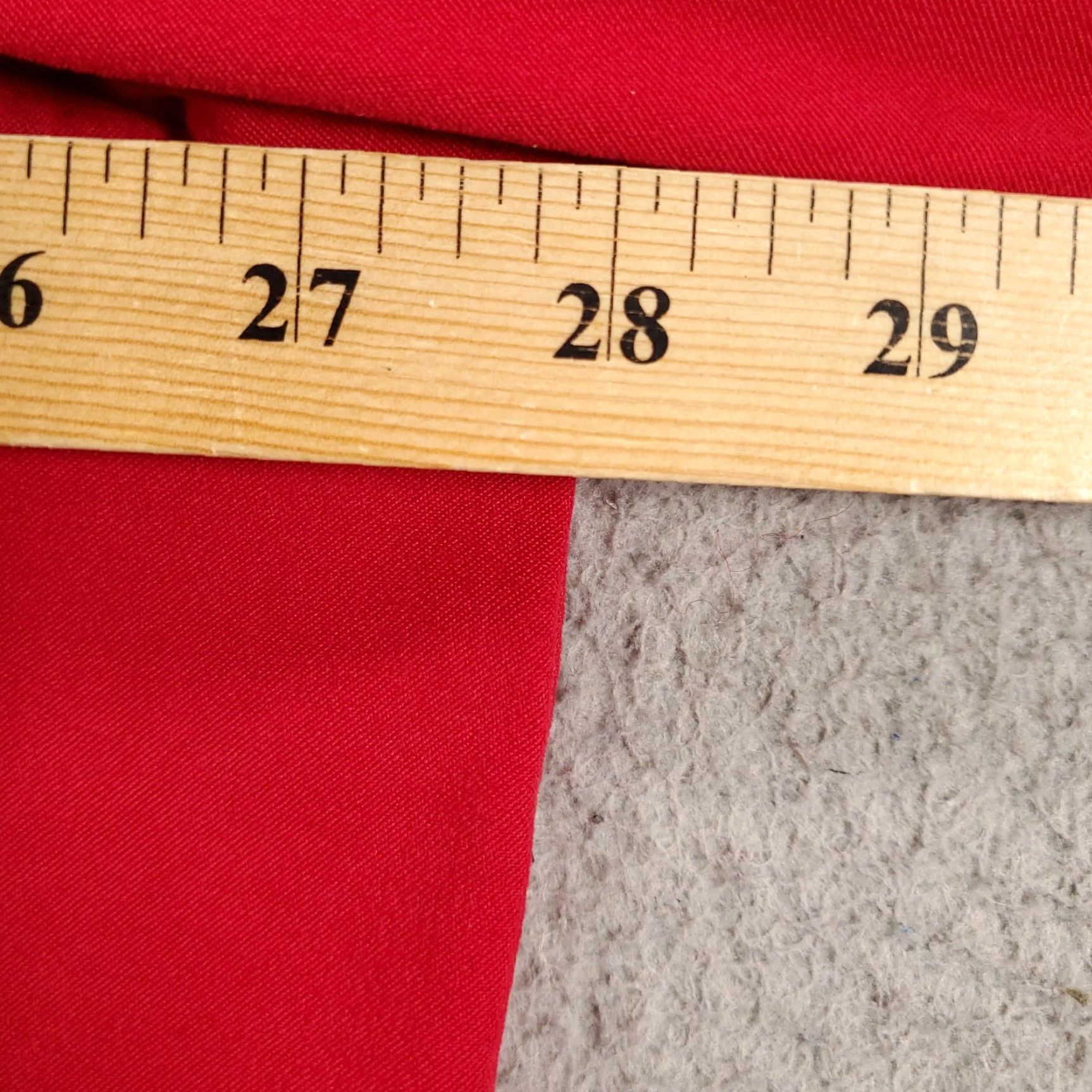 Denim & Co. Womens Denim & Co. Button-Up Tunic Shirt 2X Red Long Sleeve Stretchy Polyester Spandex Size XXL / US 16-18 / IT 52-54 - 4 Thumbnail