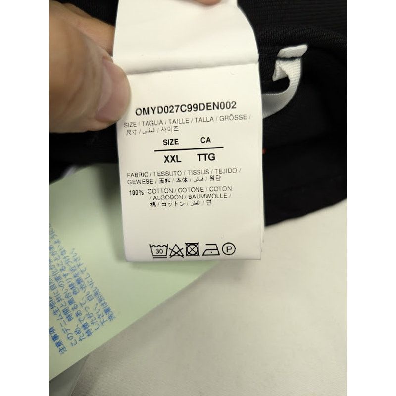 Off-White o1rshd1 Single Arrow Denim Shirt in Black/White Size US XXL / EU 58 / 5 - 12 Thumbnail