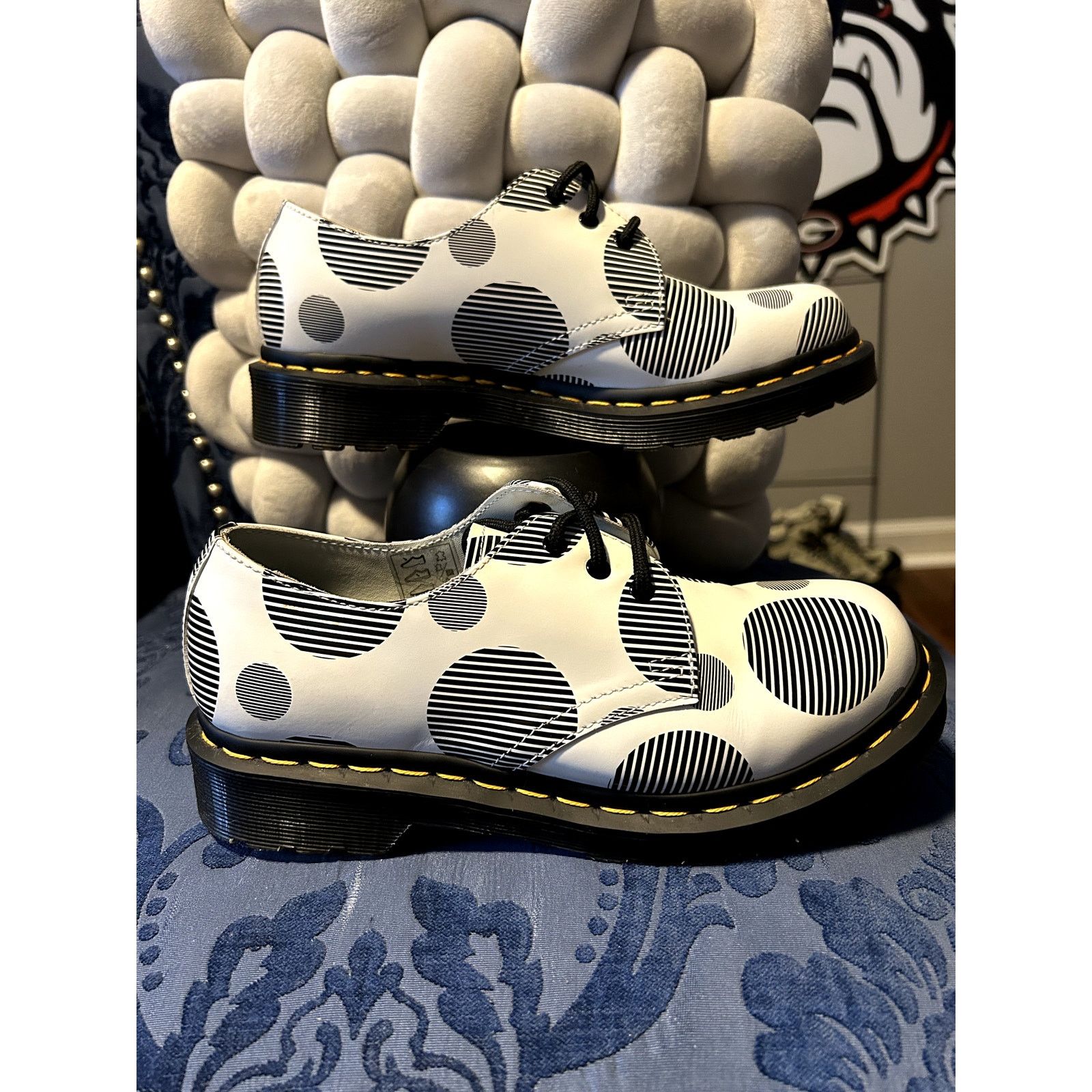 Dr. Martens Dr Martens Black & White Polka Dot Oxford size 6/EU 37 NWOT Size US 6 / IT 36 - 1 Thumbnail