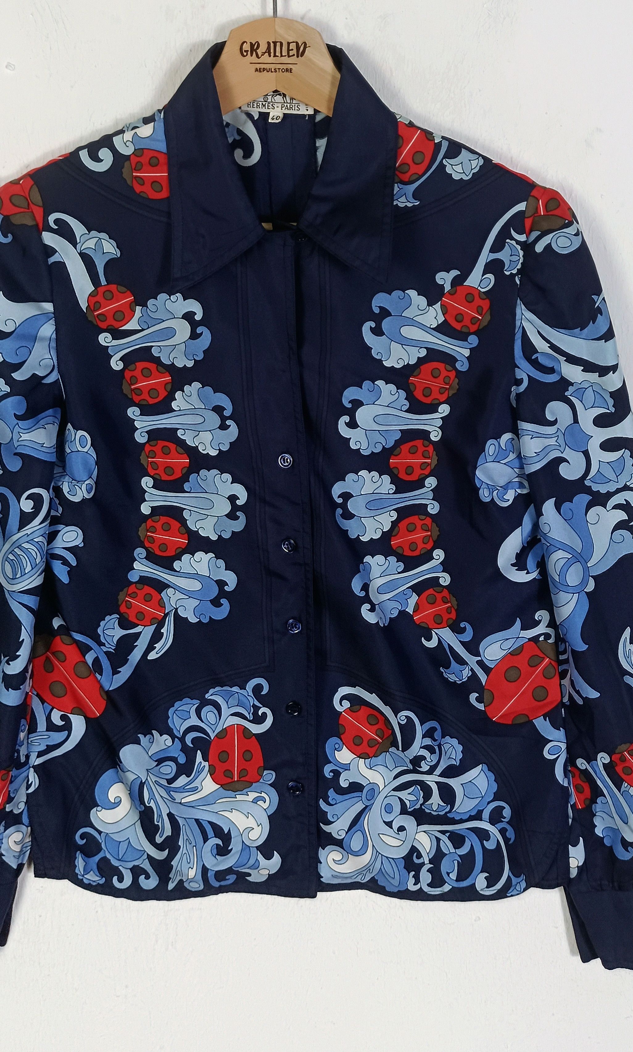 Hermes Vintage Hermes Coccinelles by Karin Swildens Silk Size S / US 4 / IT 40 - 4 Thumbnail