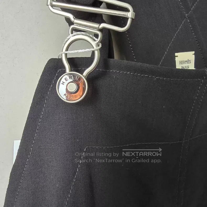 Hermes Hermes Black Fine Wool Pinafore Skirt Size XXS / US 00 / IT 34 - 6 Thumbnail