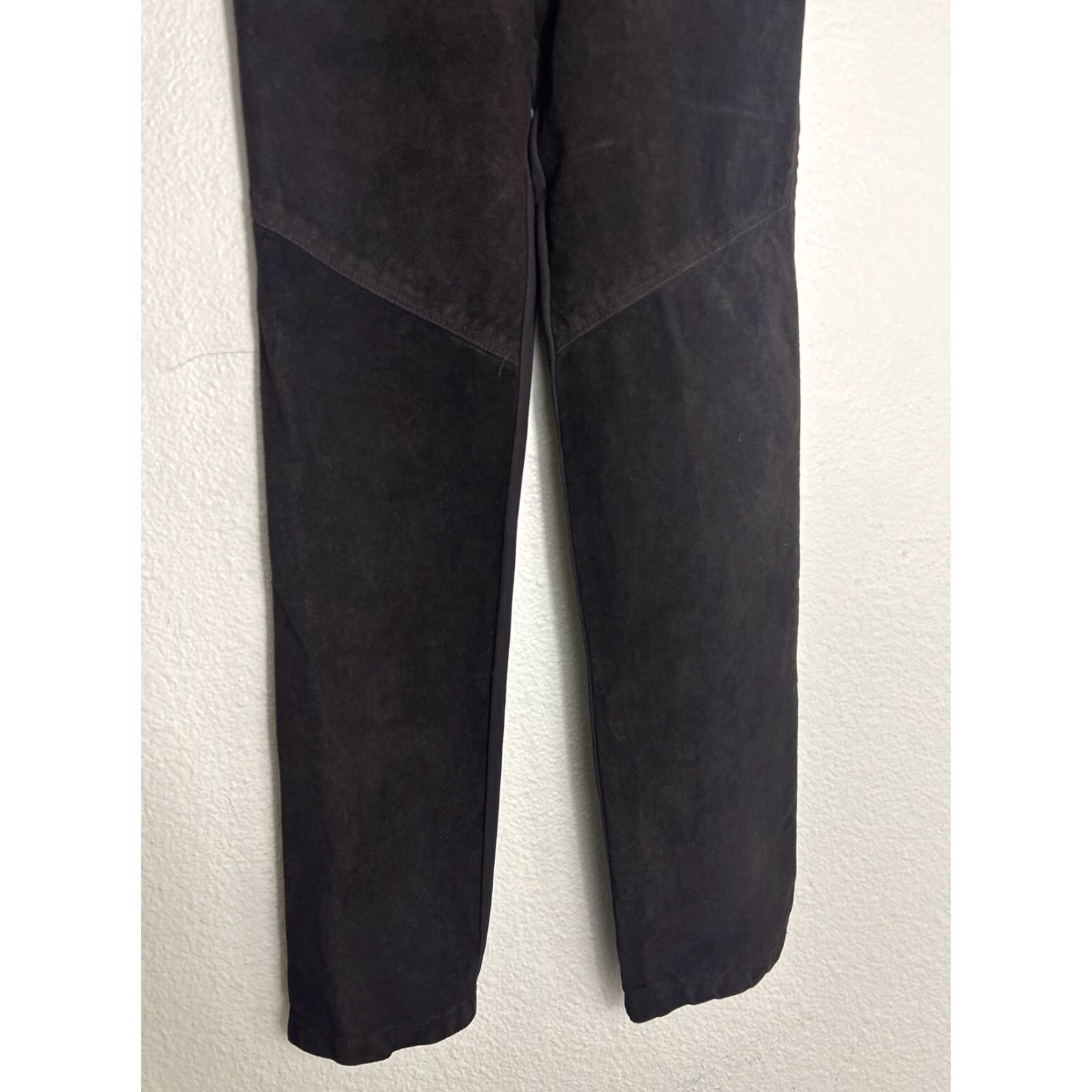 Vintage In Flight By Par Pablo Womens Pants Suede Leather Brown 27x32 9/10 Brown 9/10 Womens Size 30" / US 8 / IT 44 - 2 Thumbnail