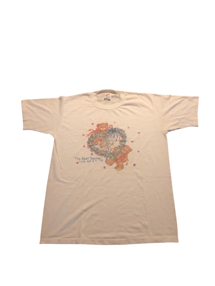Vintage Vintage 90s Teachers Tribute T Shirt S/L Size US L / EU 52-54 / 3 - 1 Thumbnail