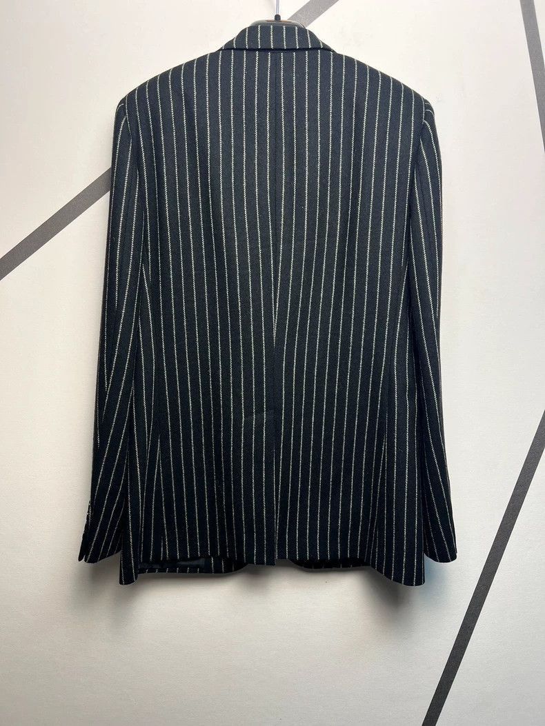 Saint Laurent Paris Saint Laurent Striped Wool Blazer Size 5-2507 Size US L / EU 52-54 / 3 - 2 Thumbnail