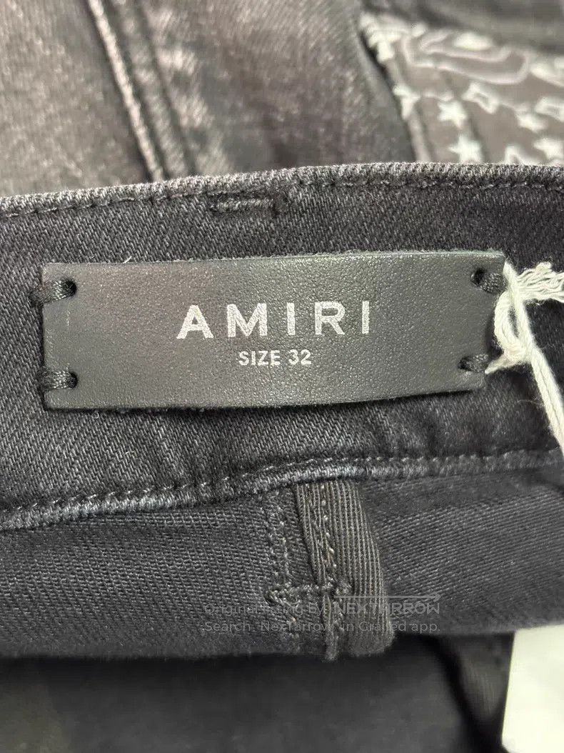 Amiri Amiri Size 32 Cashew flower patch large hole slim jeans Size US 32 / EU 48 - 6 Thumbnail